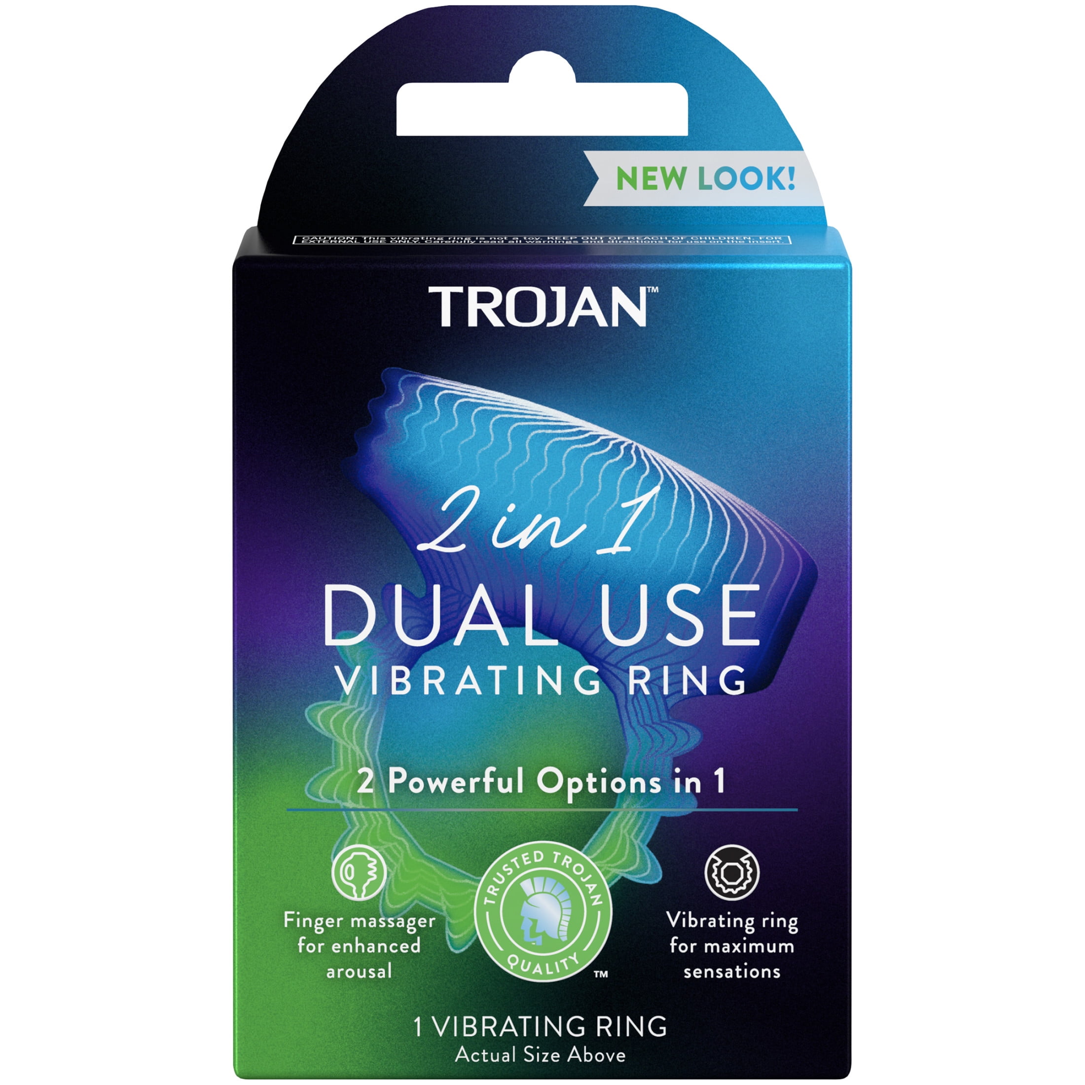 walmart trojan vibrations Trojan Divine CONTOURED Multi-Speed Vibrating Personal Massager - Sealed  New main image 1
