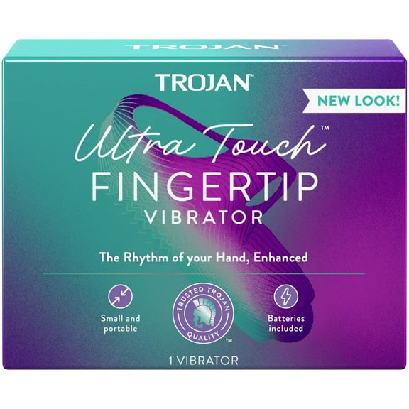 Trojan Vibrations Vibrating Fingertip Personal Massager (Pack of 4)
