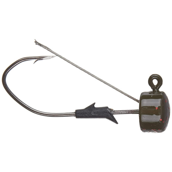 Trokar TKNJW110-64 Finesse Green Pumpkin 1/10oz Weedless Fishing Lure 2Pk