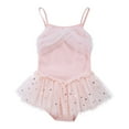 thumbnail image 1 of Trolimons Little Tutu Dress for Girls Sleeveless Tulle Dance Party Clothes Ballet Leotards Size 5-6T Pink, 1 of 1
