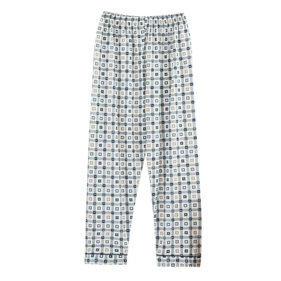 Trolimons Men's Lightweight Cotton Pajama Pants, Blue (6 Pack)