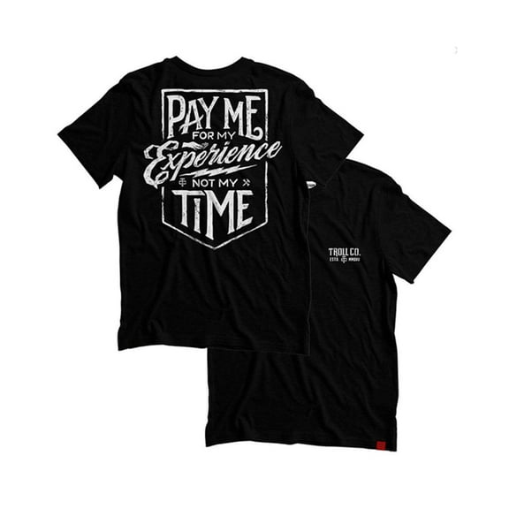 Troll Co Men's Pay Me Short Sleeve Graphic T-Shirt - TC0585-BLK 2X