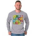 thumbnail image 1 of Troll Face Internet Memes Big Smiley Long Sleeve TShirt Men Women Brisco Brands L, 1 of 6