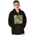 thumbnail image 1 of Troll Face Internet Memes Big Smiley Zip Up Hoodie Men's Women's Brisco Brands S, 1 of 6