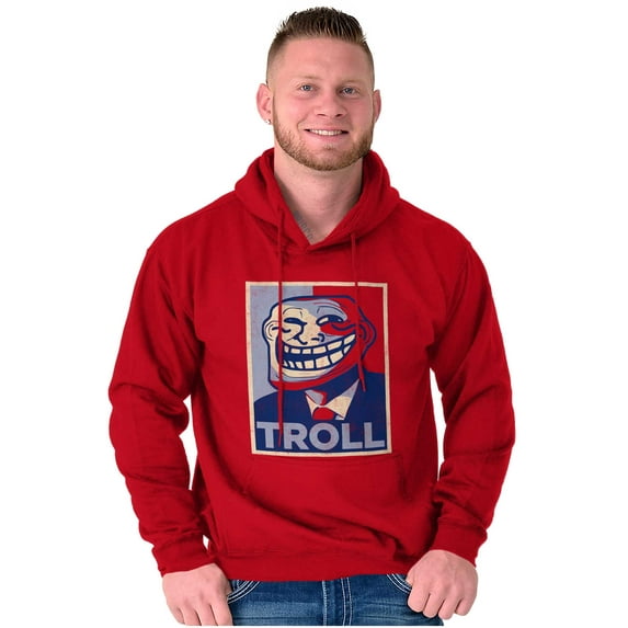 Funny Presidential Troll Face Meme Hoodie Sweatshirt Women Men Brisco Brands M