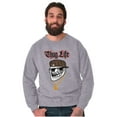 thumbnail image 1 of Troll Face Meme Thug Life Big Smiley Sweatshirt for Men or Women Brisco Brands S, 1 of 6