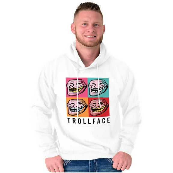 Troll Face Memes Big Smiley Trollface Hoodie Sweatshirt Women Men Brisco Brands M