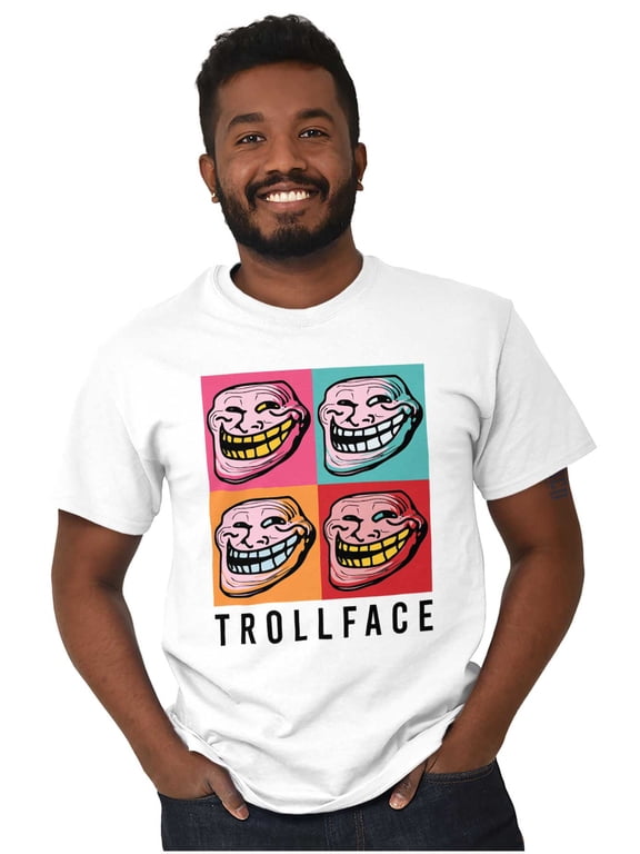 Troll Face Memes Big Smiley Trollface Men's Graphic T Shirt Tees Brisco Brands L
