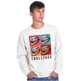 thumbnail image 1 of Troll Face Memes Big Smiley Trollface Sweatshirt for Men or Women Brisco Brands M, 1 of 6
