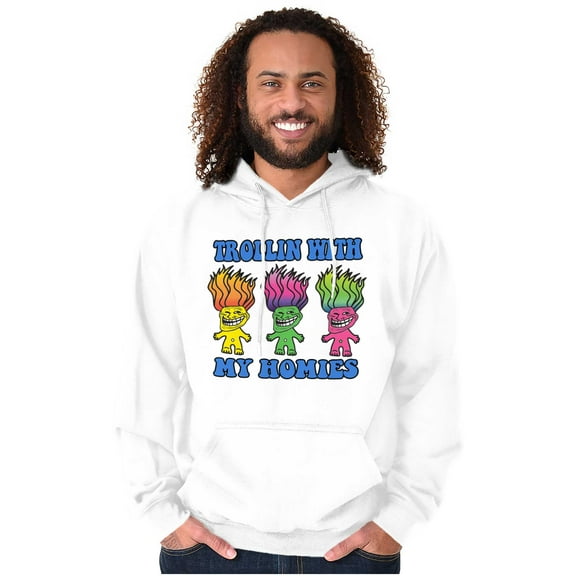 Troll Face Memes Smiling Trollface Hoodie Sweatshirt Women Men Brisco Brands M