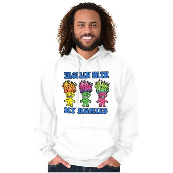 Troll Face Memes Smiling Trollface Hoodie Sweatshirt Women Men Brisco Brands M