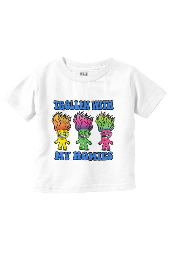 Troll Face Memes Smiling Trollface Toddler Boy Girl T Shirt Infant Toddler Brisco Brands 12M