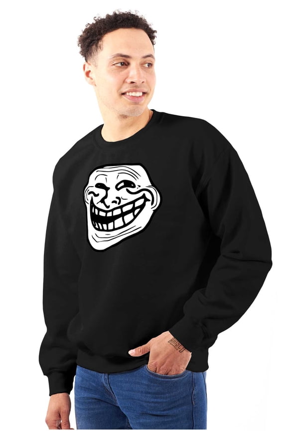 Original Meme Smile Mad Sweatshirt for Men or Women Brisco Brands S
