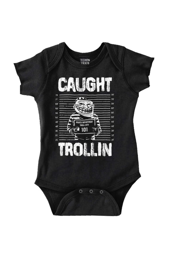 Troll Face Trollface Internet Meme Romper Boys or Girls Infant Baby Brisco Brands 12M