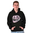 thumbnail image 1 of Troll Face You Mad Meme Big Smiley Hoodie Sweatshirt Women Men Brisco Brands S, 1 of 6