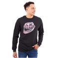 thumbnail image 1 of Troll Face You Mad Meme Big Smiley Long Sleeve TShirt Men Women Brisco Brands S, 1 of 6