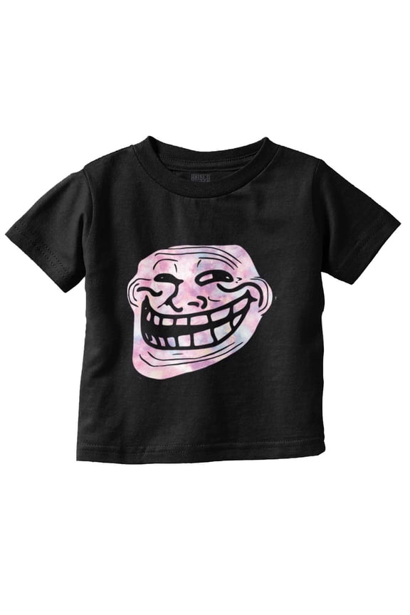 Troll Face You Mad Meme Big Smiley Toddler Boy Girl T Shirt Infant Toddler Brisco Brands 24M