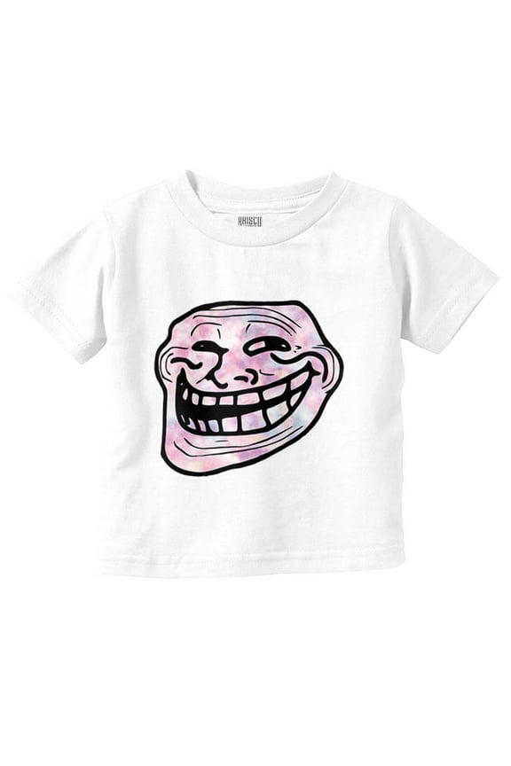 Troll Face You Mad Meme Big Smiley Toddler Boy Girl T Shirt Infant Toddler Brisco Brands 4T