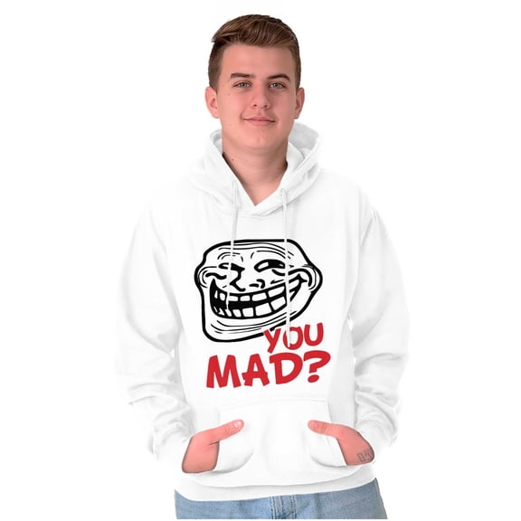Troll Face You Mad Trollface Meme Unisex Plus Size Hoodie Brisco Brands 3X