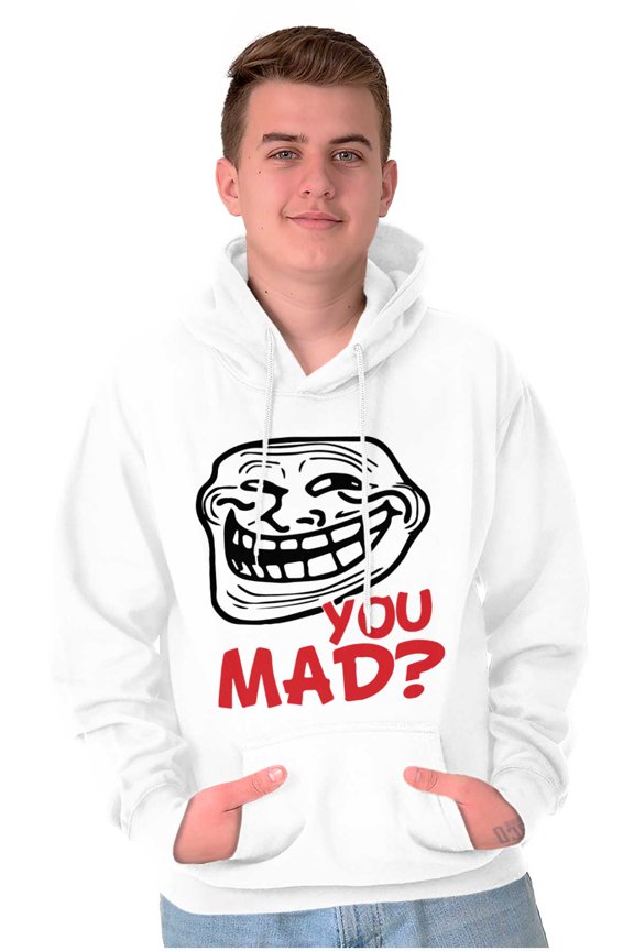 You Mad Trollface Meme Unisex Plus Size Hoodie Brisco Brands 5X