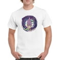thumbnail image 1 of Troll From Another Dimenssion In Psychedelic 90's Colors  Men White T-Shirt, Male Small, 1 of 2