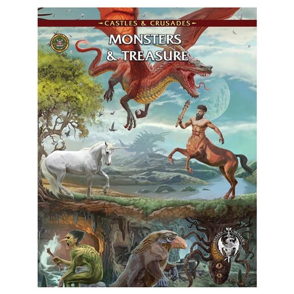 Troll Lord Games TLG80117 Castles & Crusades - Monsters & Treasure 7th Printing Role Playing Game