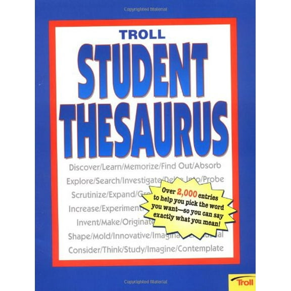 Pre-Owned Troll Student Thesaurus - Pbk (Paperback) 0816718563 9780816718566