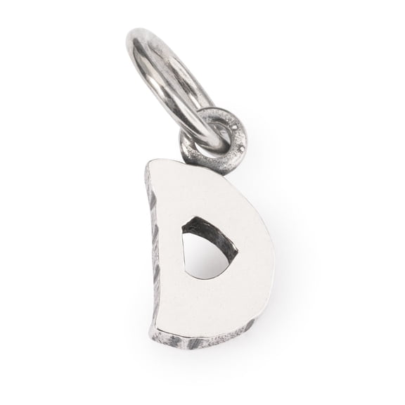 Trollbeads Letter D Charm for Sterling Silver Initial Bracelet