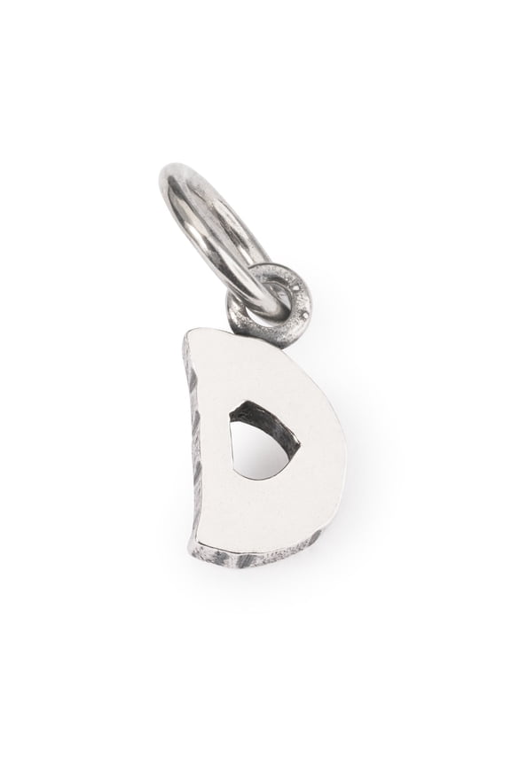 Letter D Charm for Sterling Silver Initial Bracelet