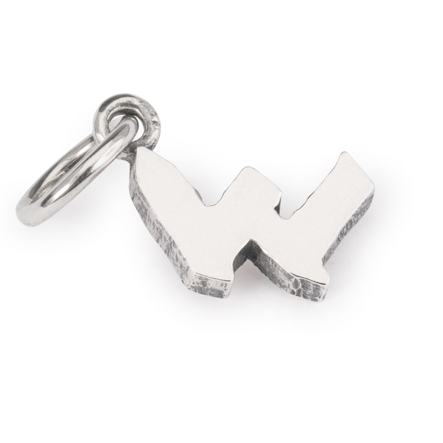 Trollbeads Jewelry, Letter W Initial Charm, Sterling Silver, 1 Count