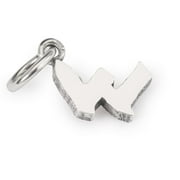 Trollbeads Jewelry, Letter W Initial Charm, Sterling Silver, 1 Count