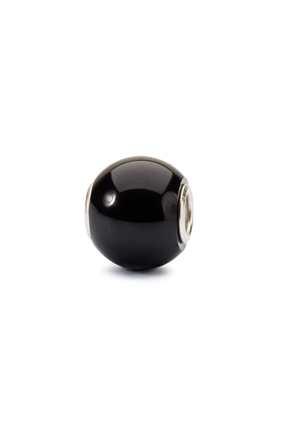 Jewelry, Round Black Onyx Gemstone Charm, 1 Count