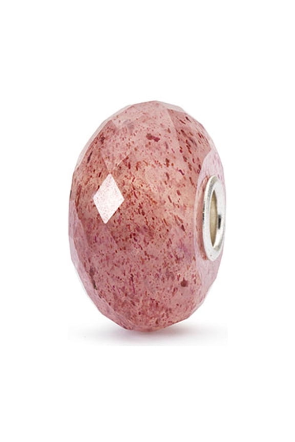 Strawberry Quartz Gemstone Charm, 1 Count