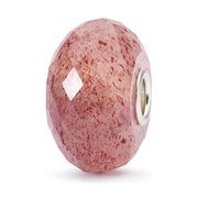 Trollbeads Strawberry Quartz Gemstone Charm, 1 Count