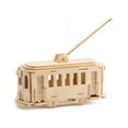 thumbnail image 1 of Trolley Bus DIY 3D Wooden Puzzle, Natural, 3-1/2-Inch, 1 of 1