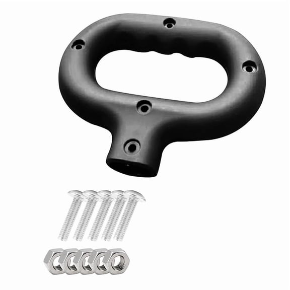 Trolley Handle for Camping Wagon/Beach Shopping Cart Wagon Cart Push Handle Replacement, Portable Folding Wagon Handle,1 * Trolley Handle 1set * screw,Black