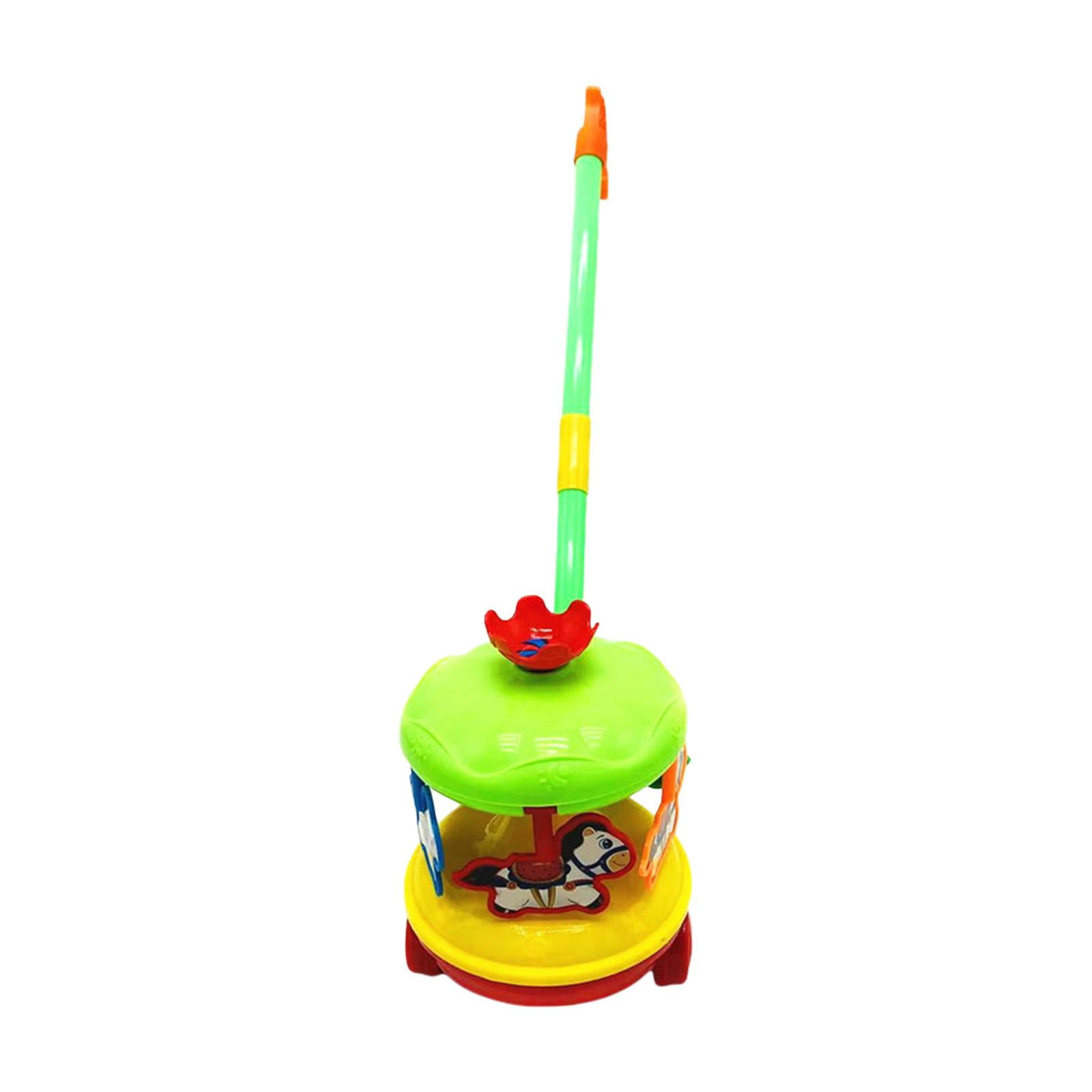 Trolley Pushing Plane,walking push pull toy for 1 year old learning