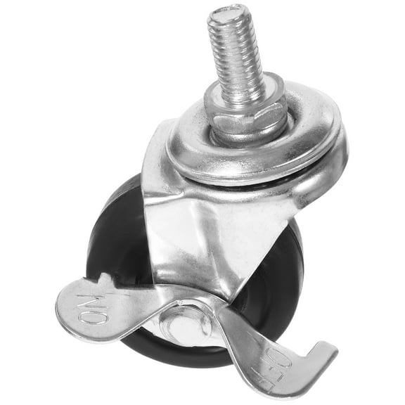 NIAIZEK Rubber Caster Wheels with Locking Brake, Replacement for Laundry Racks and Furniture