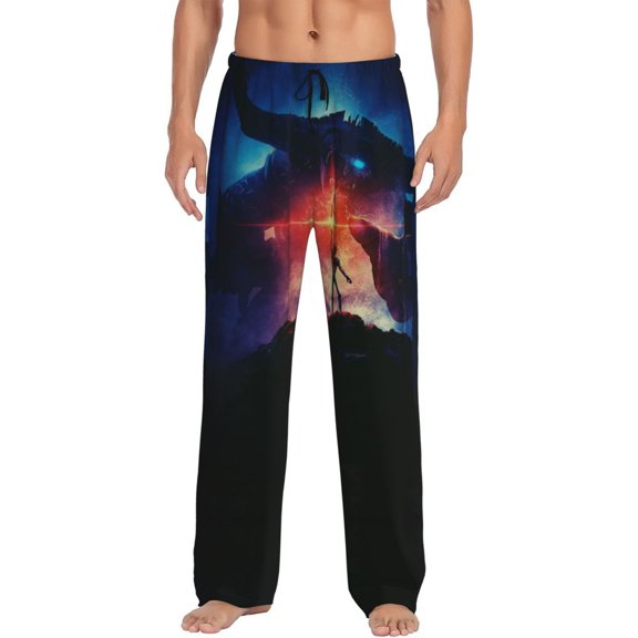Trollhunters Men's Pajama Pant Soft Comfy Lounge Pj Bottoms Loose Elastic Waistband Adult Sleep Pants with Pockets Drawstring