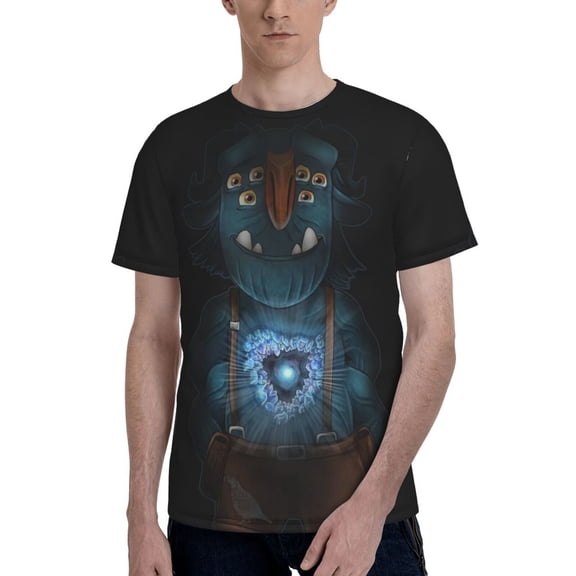 Trollhunters Men's T Shirts Cartoon Graphic Short Sleeve Tees Novelty Casual Unisex Adults Tee Shirt Tops