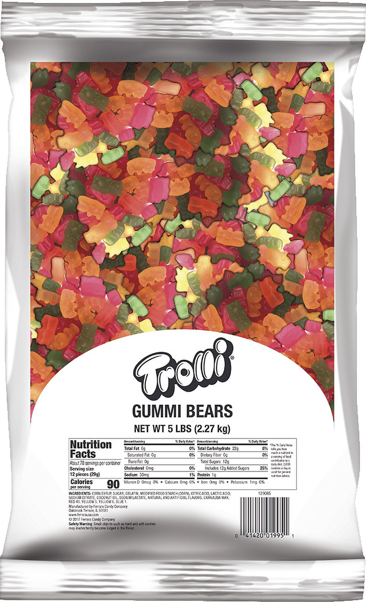 5 Natural Flavor Gummi Bears Candy - Bulk Bags