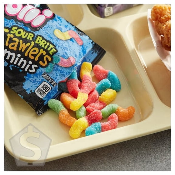Trolli Mini Sour Brite Crawlers 2 oz. Pouch - 18/Box