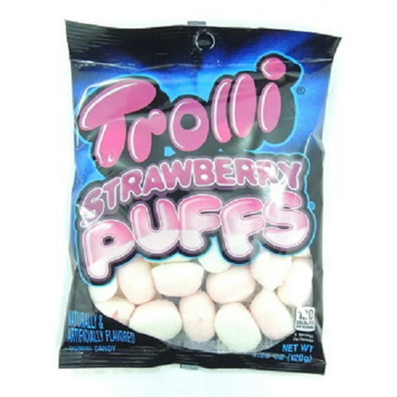 Trolli Peg Bag Strawberry Puffs 12 Count - 4.25 oz