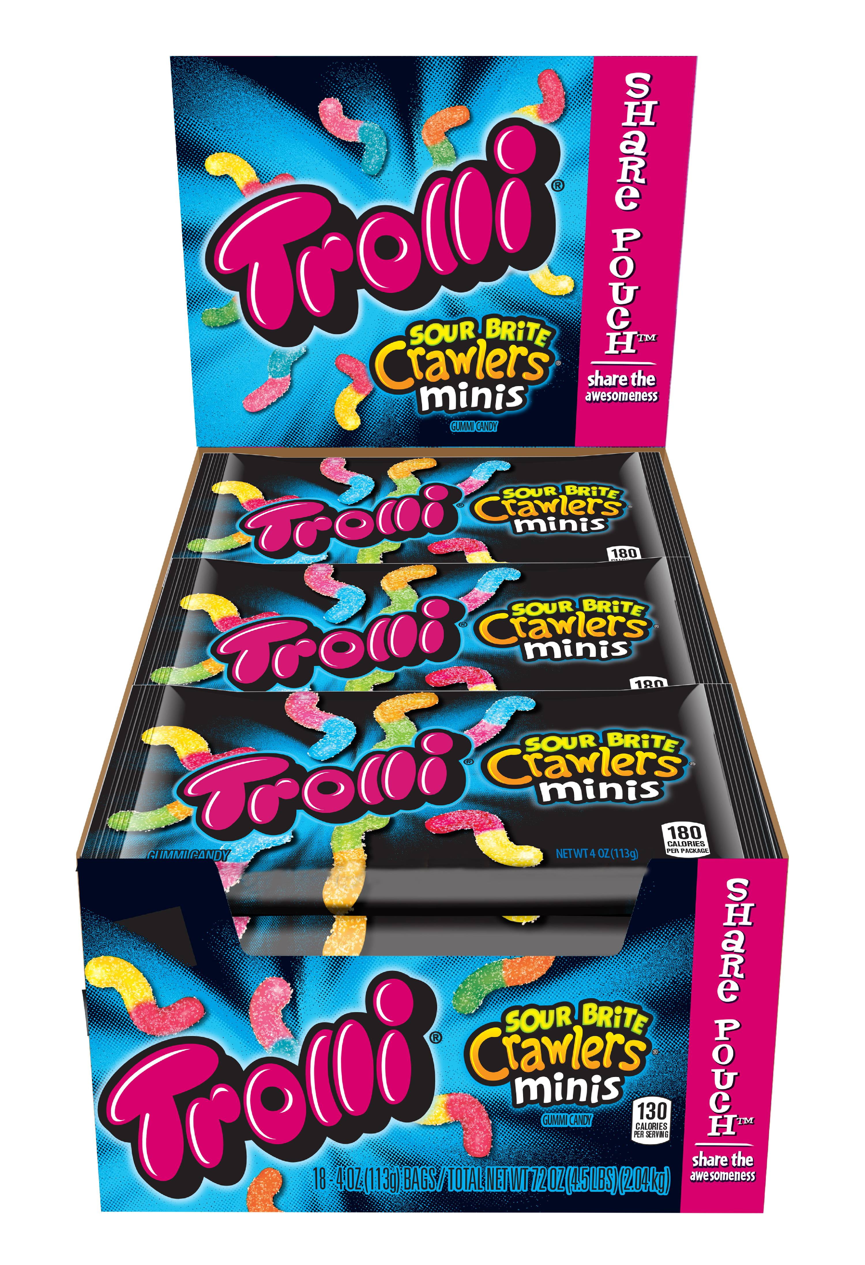 Trolli Sour Bites Crawlers Minis, Assorted Flavors, 4 Oz, 18 Ct ...