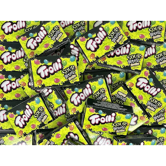Trolli Sour Bites Fruitz Mini Theater Boxes, Sour & Delicious Candy (2 Pounds)
