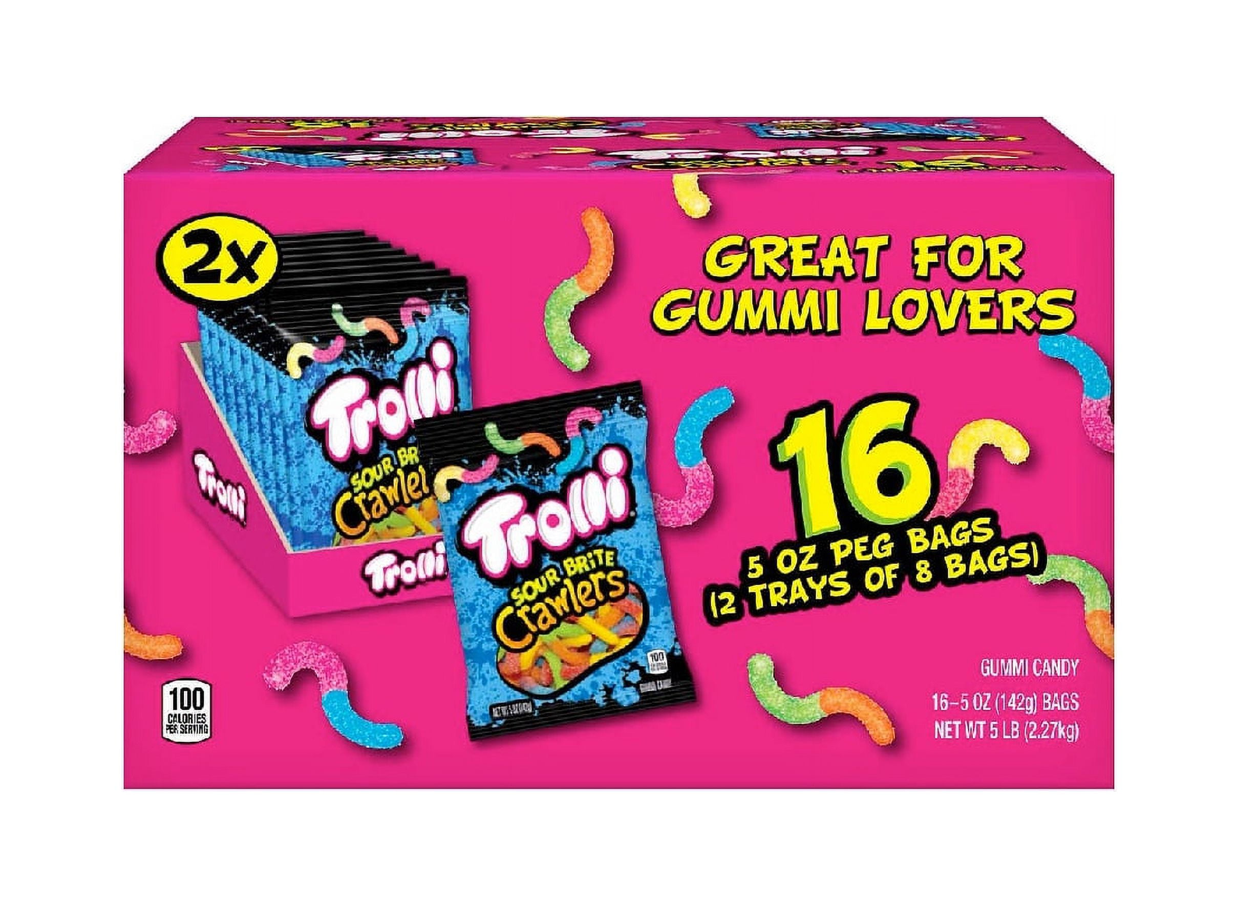 do trolli sour brite crawlers have pork