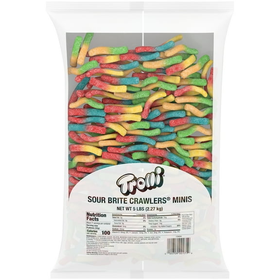 Trolli Sour Brite Crawlers Candy Bag, 5 Lb