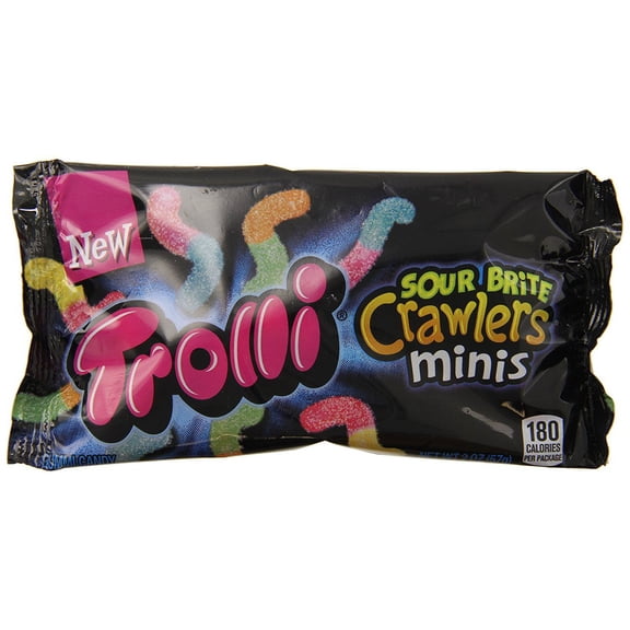 Trolli Sour Brite Crawlers Mini, 2 oz - Case of 144