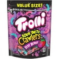 thumbnail image 1 of Trolli Sour Brite Crawlers, Candy, Very Berry, Sweet and Sour, Gummy Worms, 28.8 oz Bag, 1 of 4