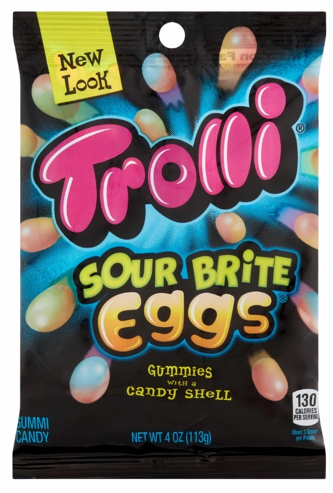 Trolli Sour Brite Eggs 4 oz (Pack of 32)
